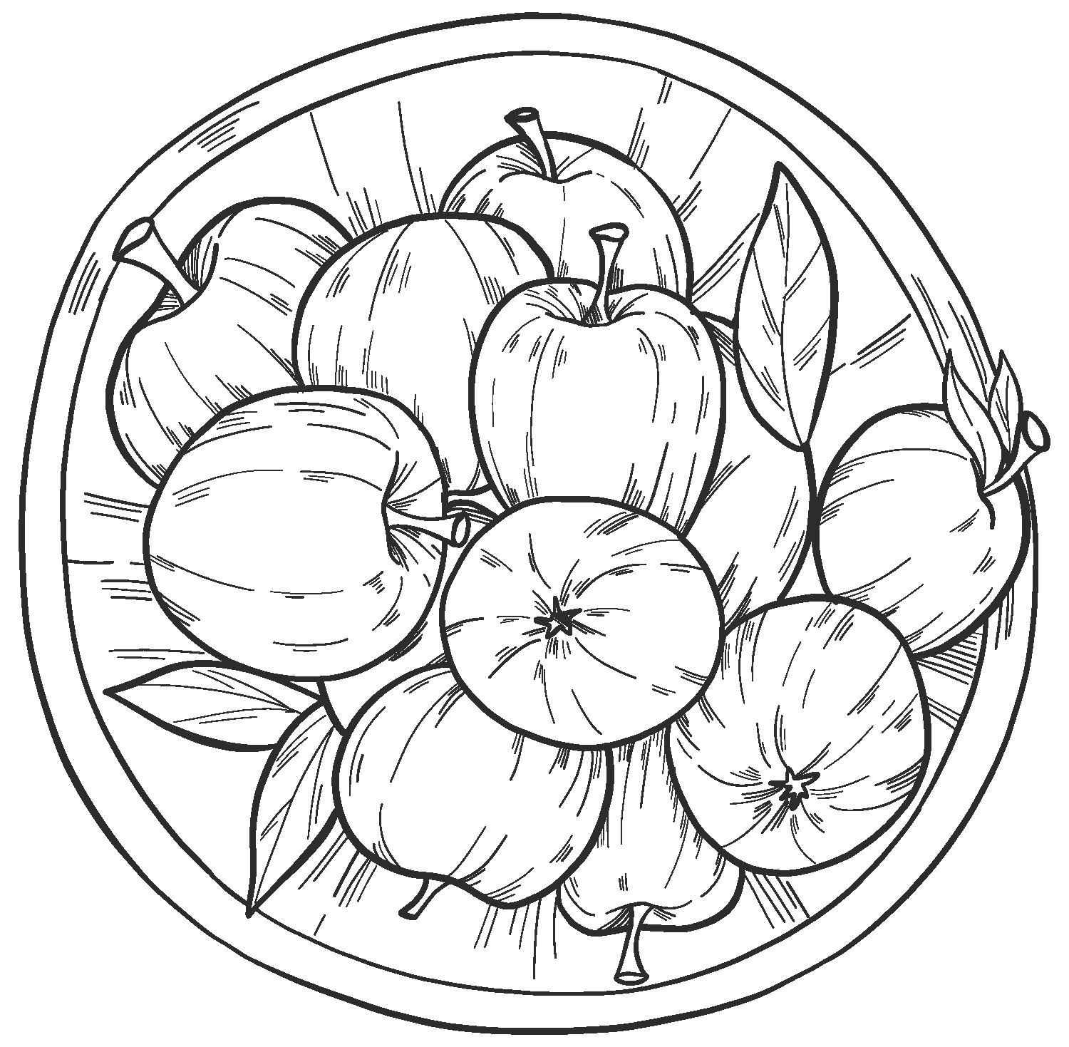 Apple 03  coloring pages to print and coloring
