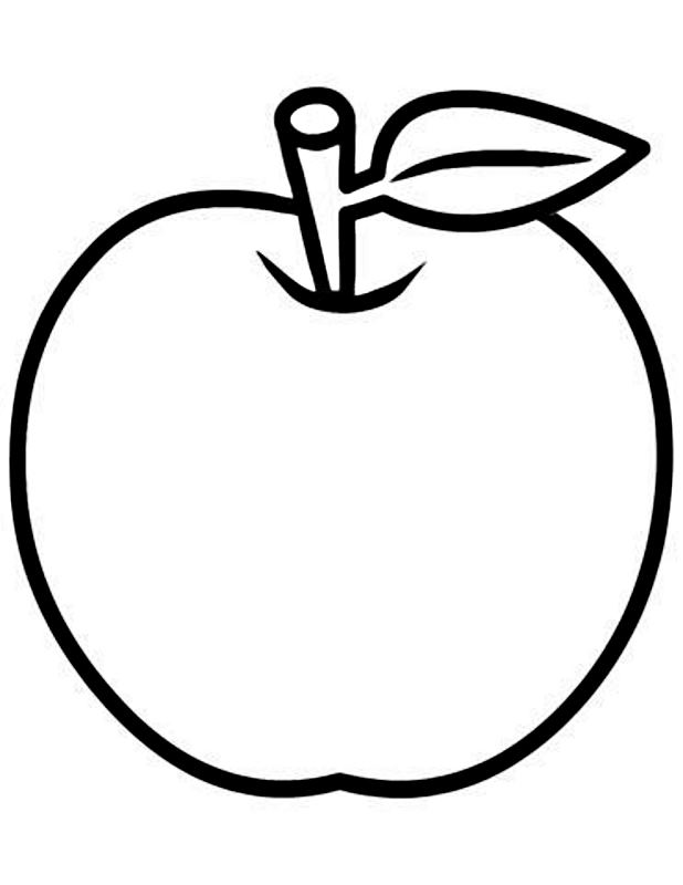 Dibujo 14 de manzanas para colorear