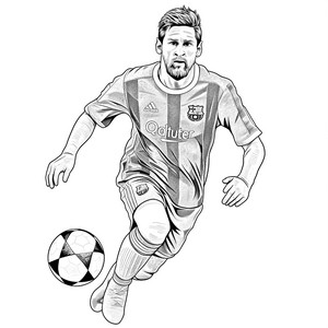 Coloriages Lionel Messi