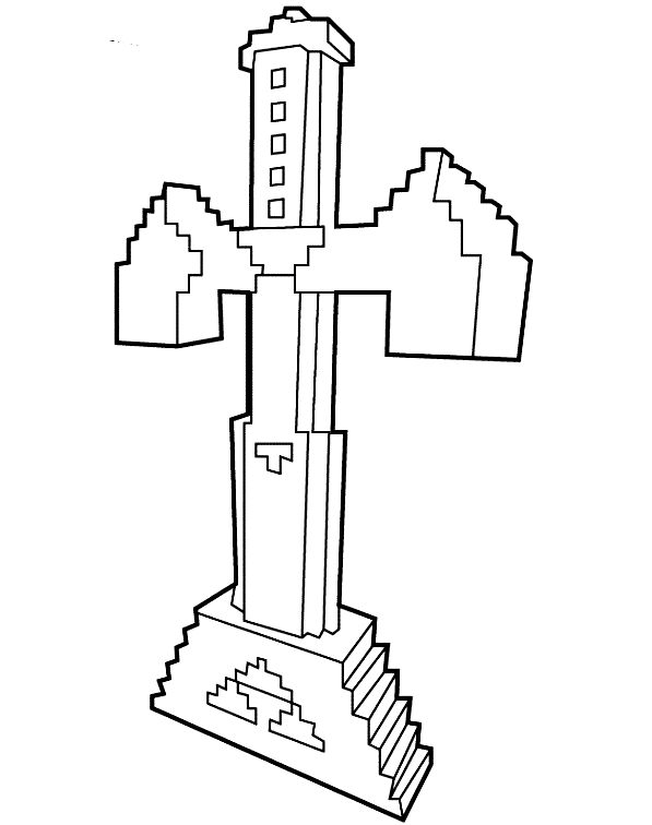 Minecraft 17-ritning för att trycka och färga