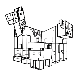 Desenho 18 de Minecraft para imprimir e colorir