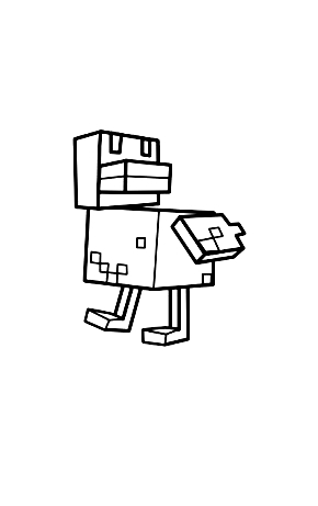 Minecraft drawing 21 to print and color