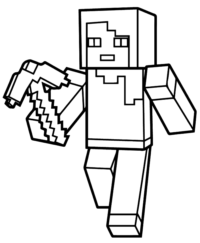 Disegno Di Villico Di Minecraft Da Colorare