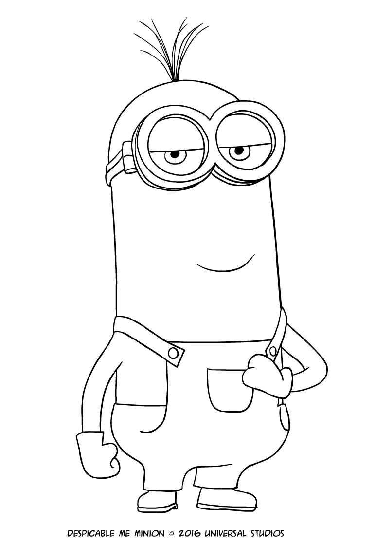 Disegno del Minion Kevin -  Cattivissimo Me