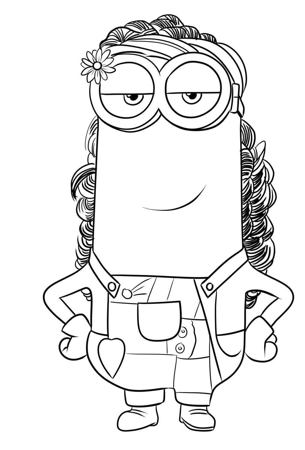 Kevin from Minions: The Rise of Gru coloring page to print and coloring