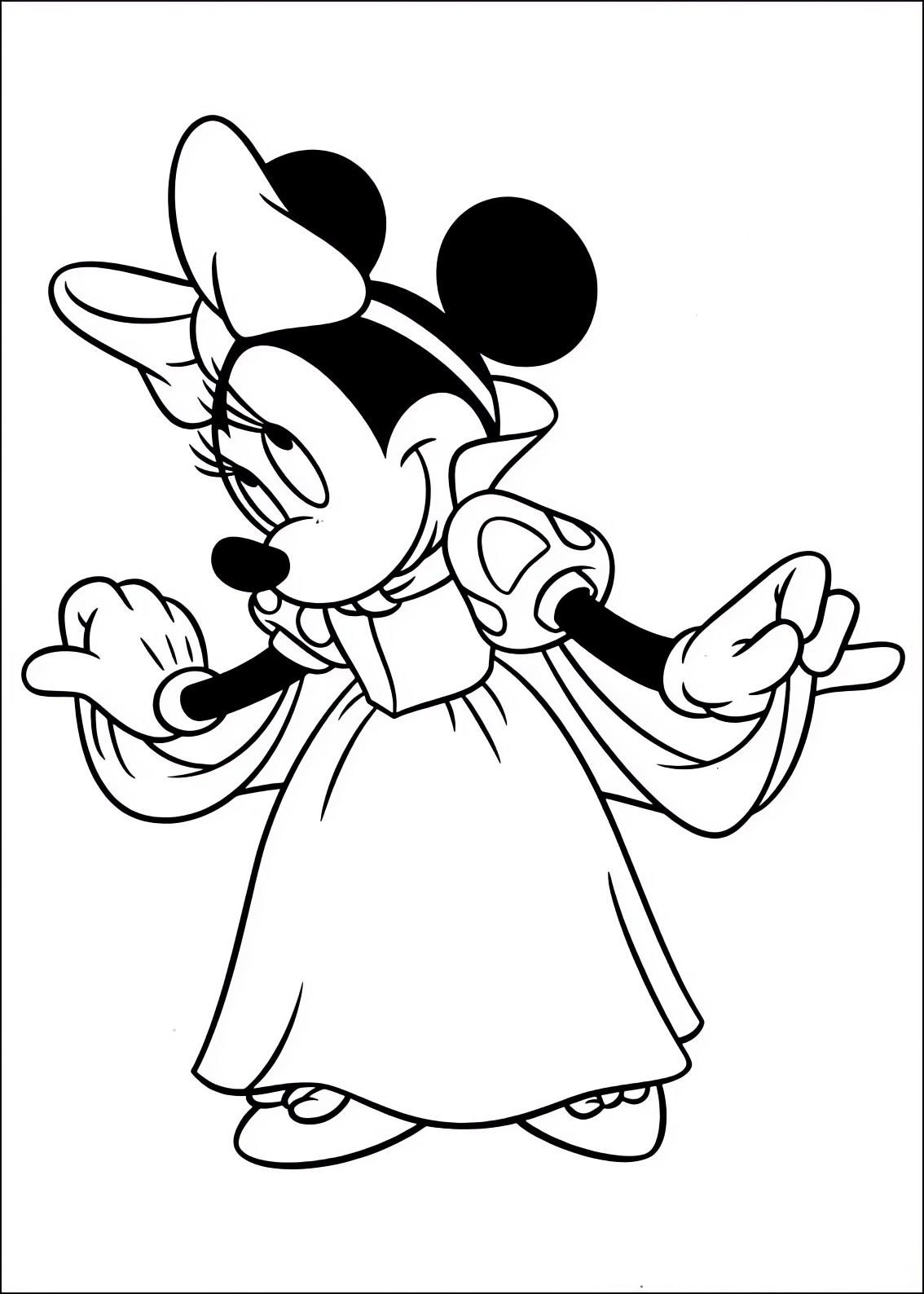 Minnie Snow White coloring page