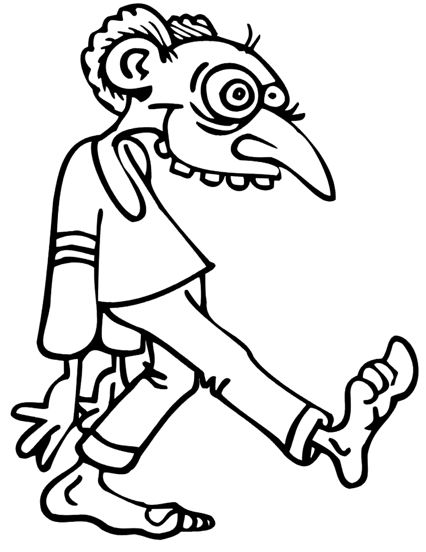 Drawing 9 from Monsters coloring page to print and coloring