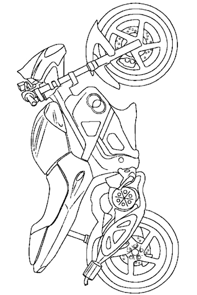 رسم 14 دراجة نارية للطباعة والتلوين