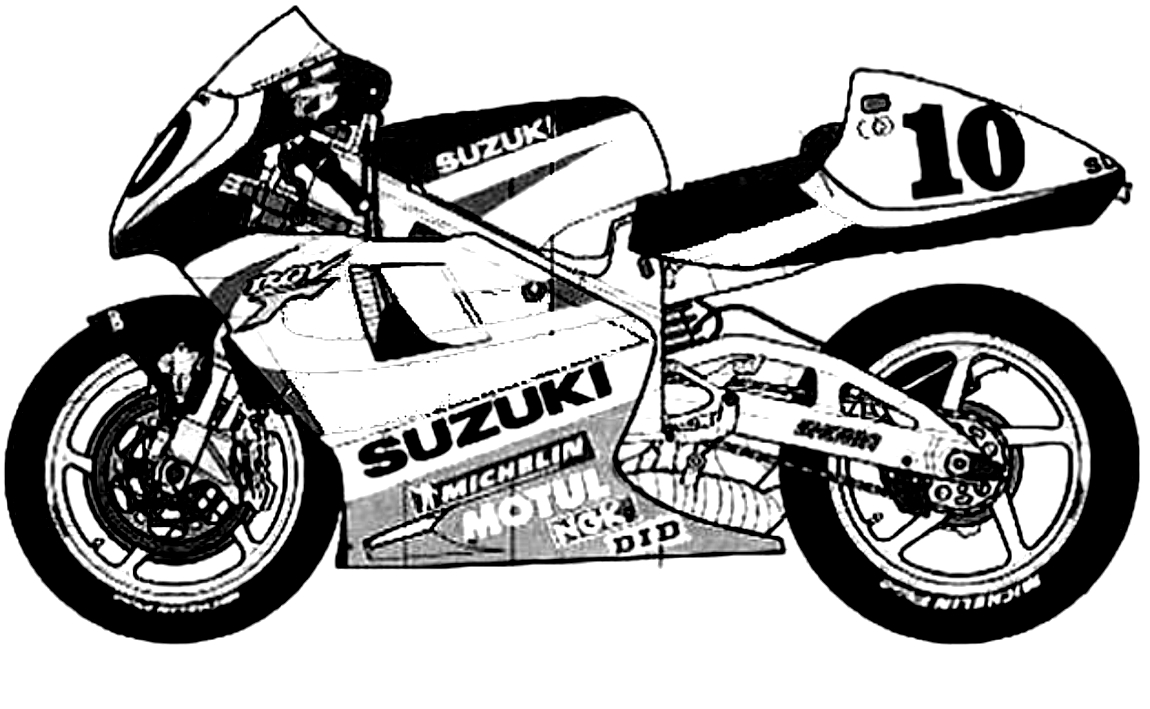 Drawing 19 from Motorcycles coloring page to print and coloring