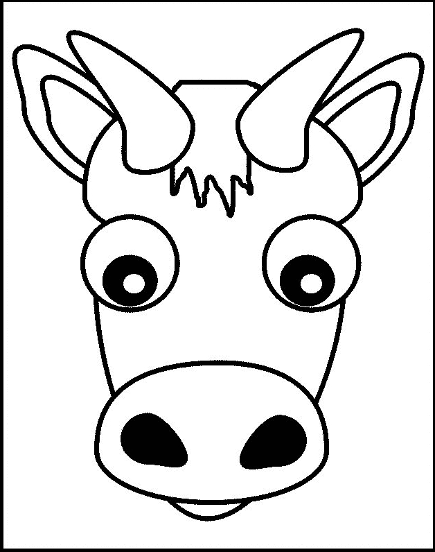 Disegno 17 di mucche da stampare e colorare