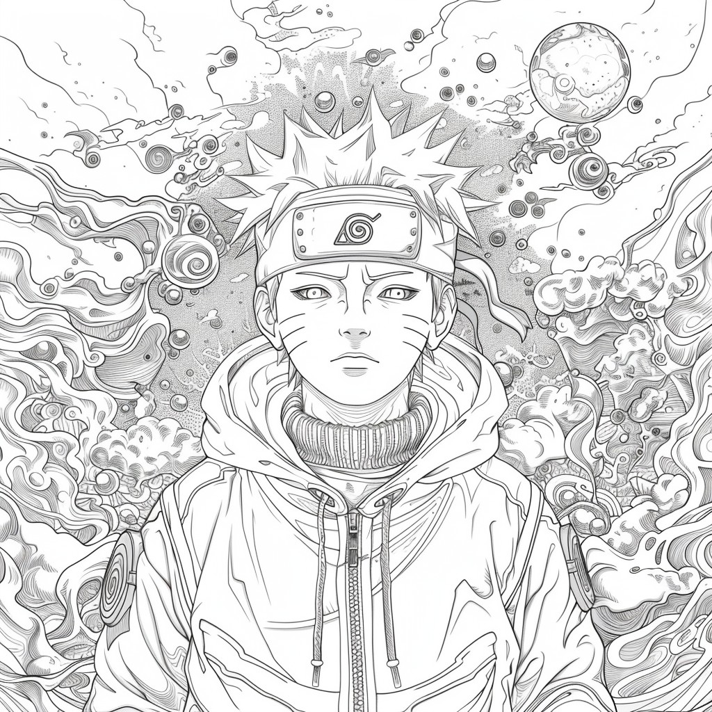 Kolorowanki Naruto Uzumaki 06 Naruto do wydrukowania i pokolorowania
