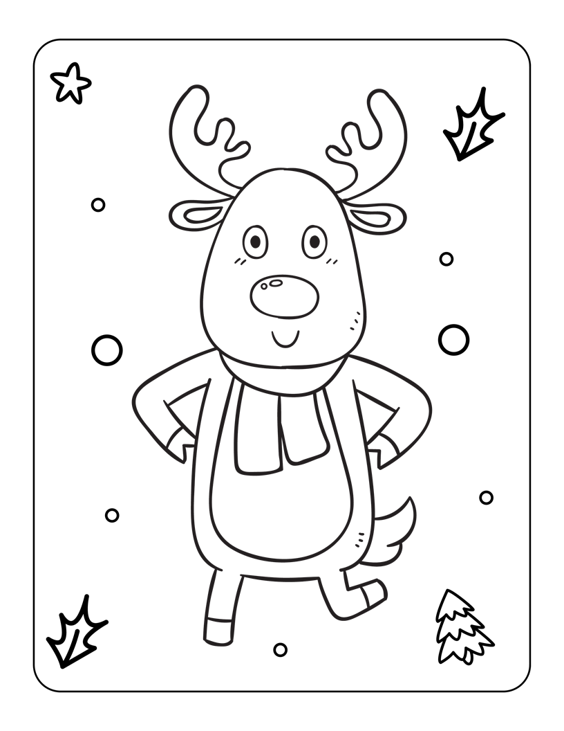 Jul målarbok för barn