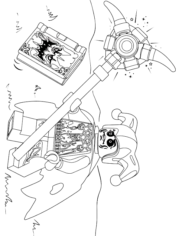 Drawing 8 from Nexo Knight coloring page to print and coloring