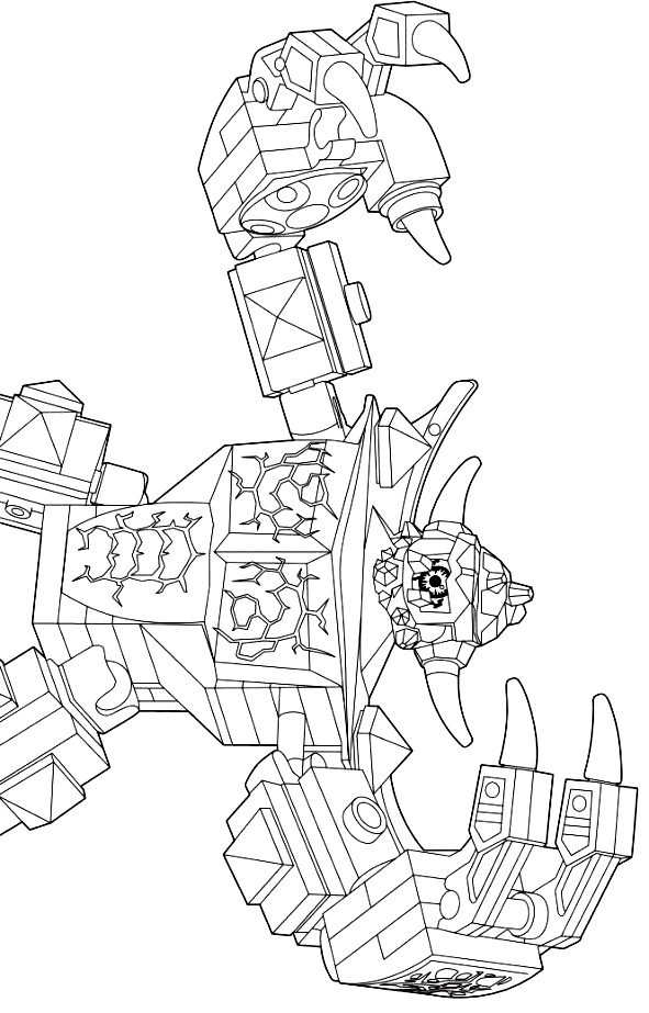 Drawing 9 from Nexo Knight coloring page to print and coloring