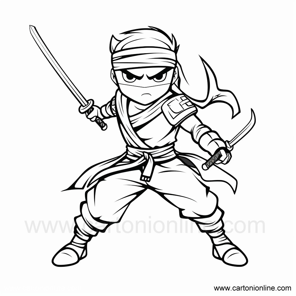 Kolorowanki Ninja 35 Ninja à do wydrukowania i pokolorowania