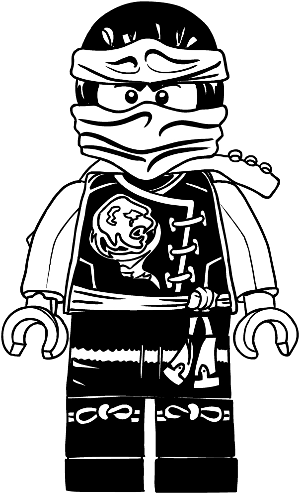 Ninjago Cole着色页进行打印和着色