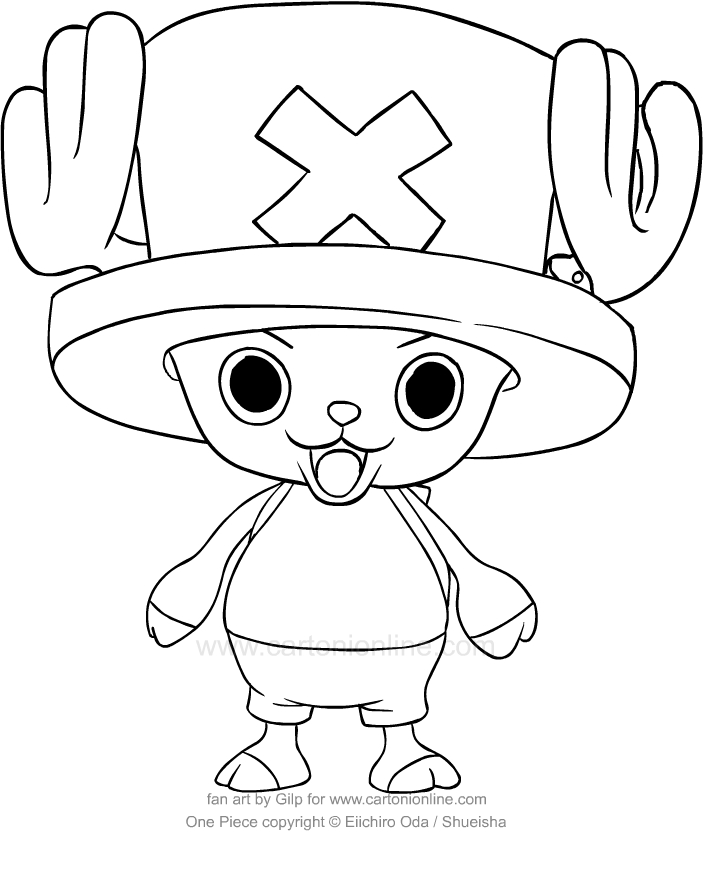 Disegno di TonyTony Chopper di One Piece da stampare e colorare