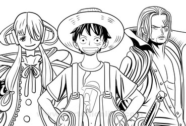 One Piece Boarding Coloring Pages