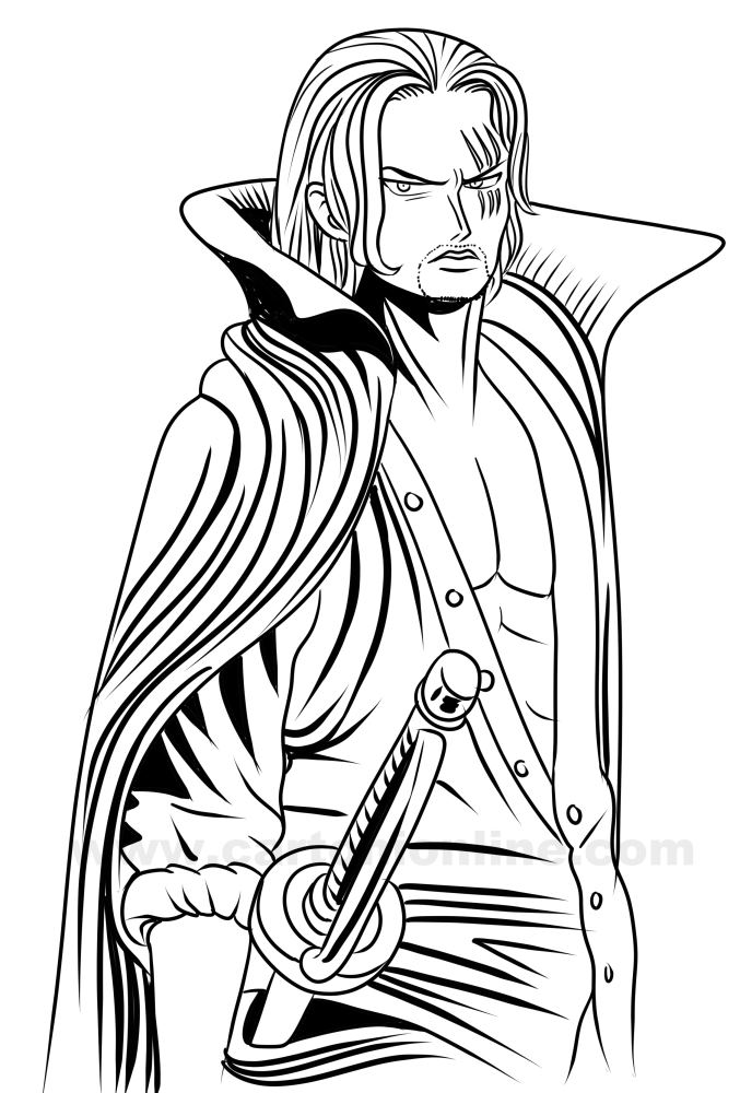 Shanks From One Piece Coloring Page Anime Coloring Pages | Images and ...