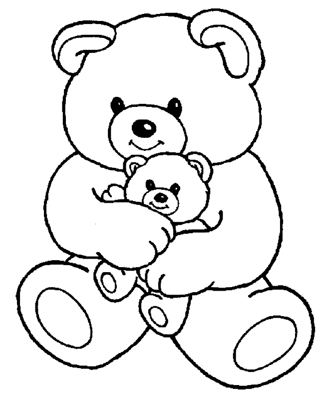 Desenho 1 de Ursos para imprimir e colorir