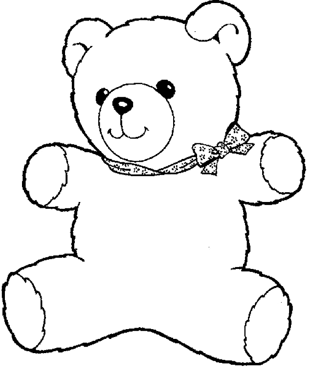 Dibujo 2 de osos para imprimir y colorear