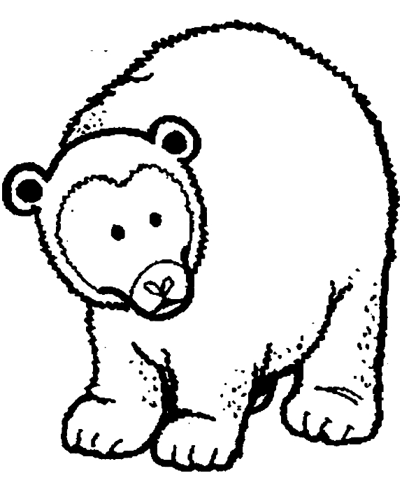Dibujo 3 de osos para imprimir y colorear