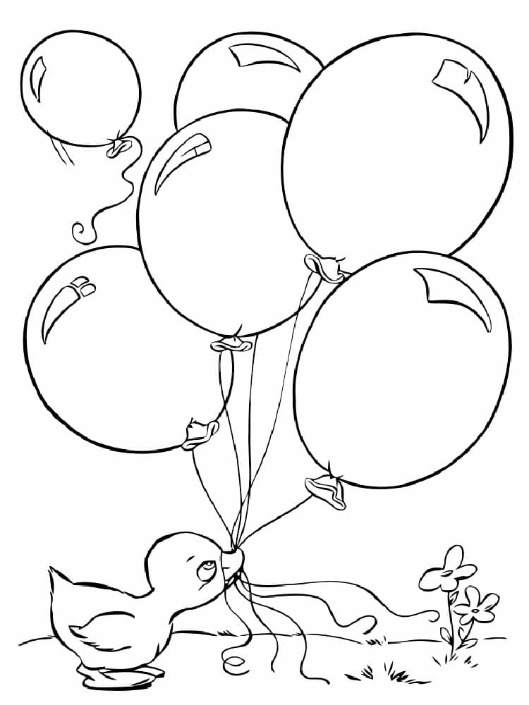 Disegno 16 di palloncini da stampare e colorare