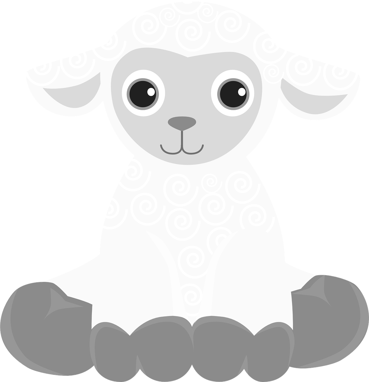 羊のぬり絵絵