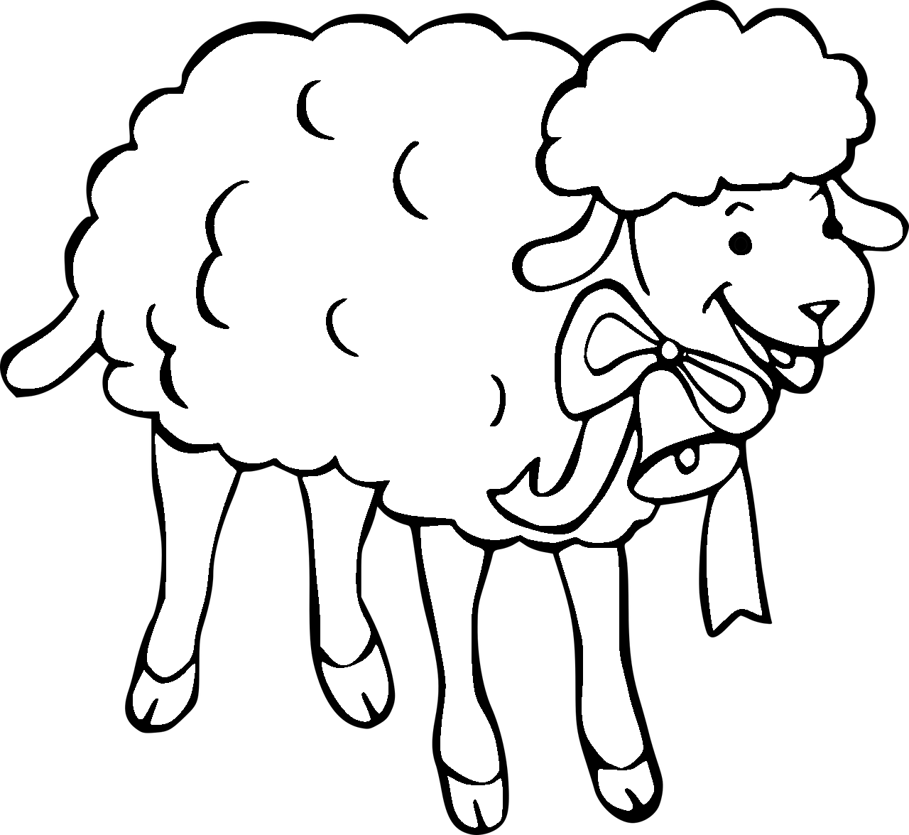 Målarbok för ett får