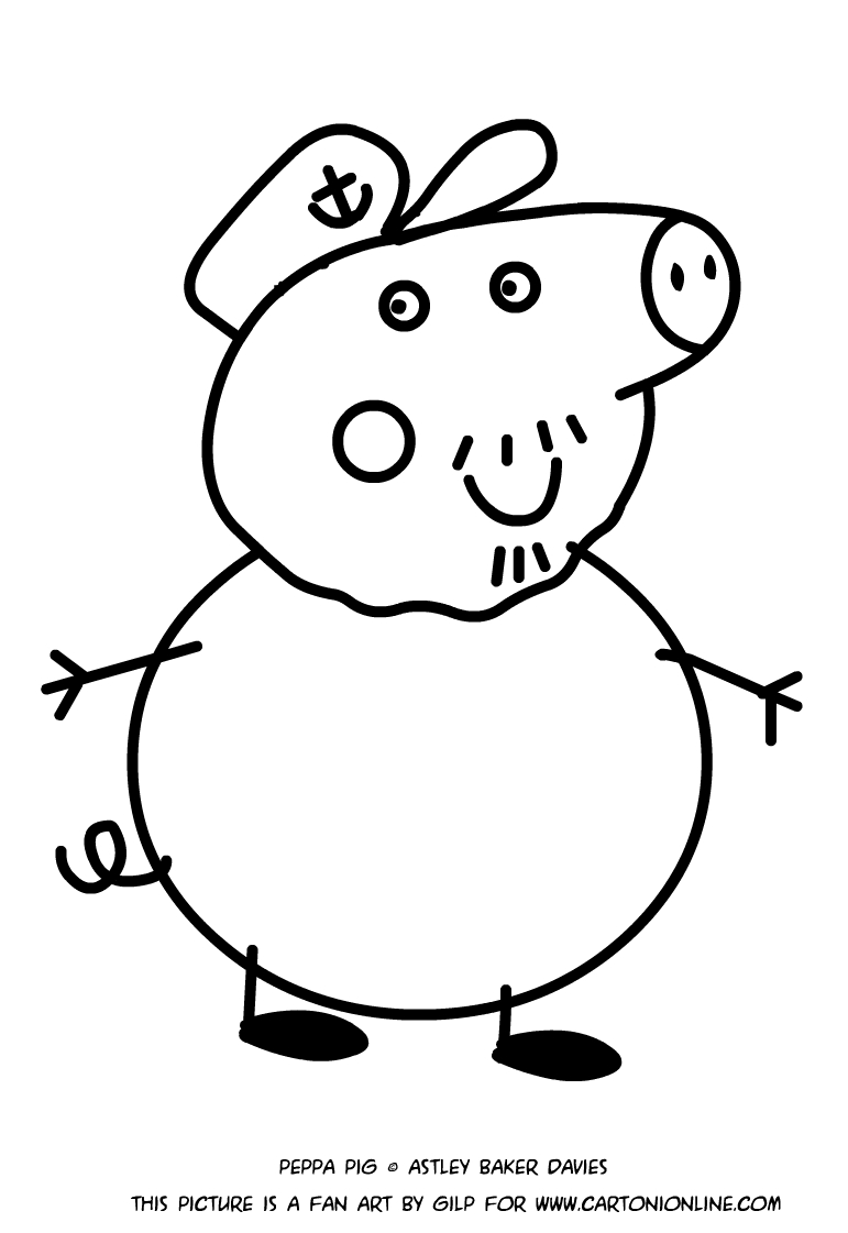 Disegno di Nonno Pig