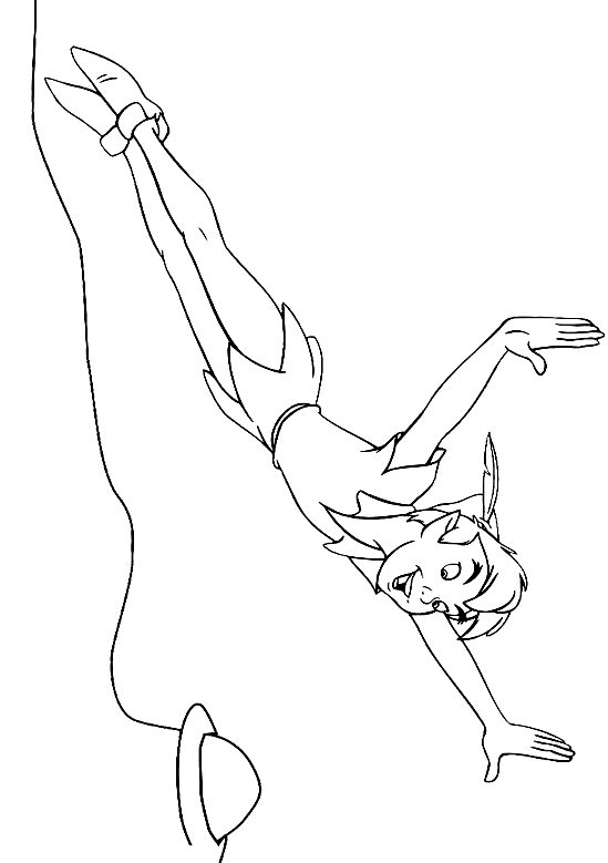 Drawing 4 from Peter Pan coloring page to print and coloring