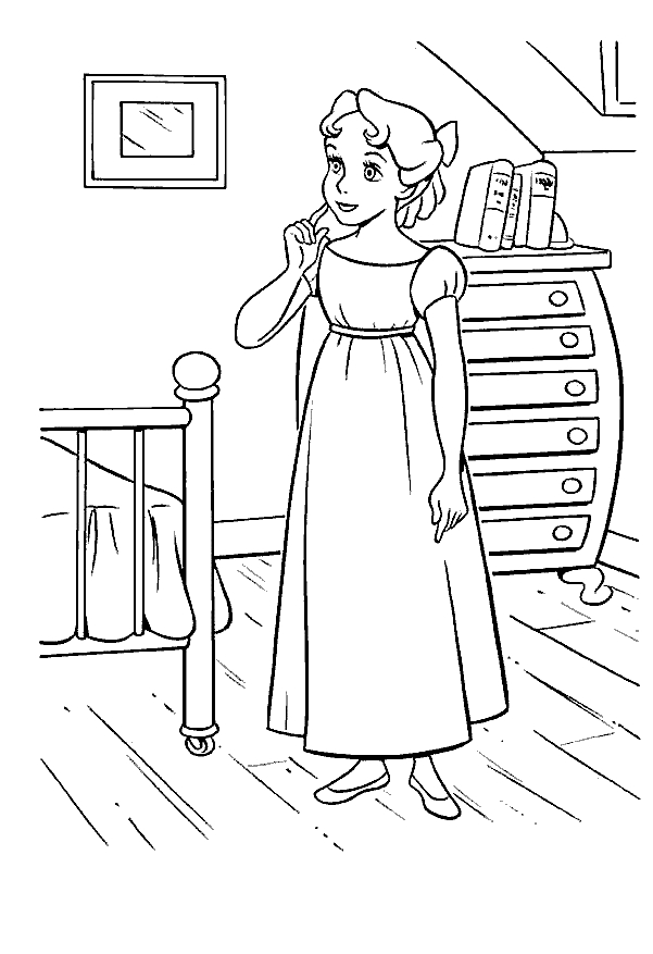 Drawing 5 from Peter Pan coloring page to print and coloring