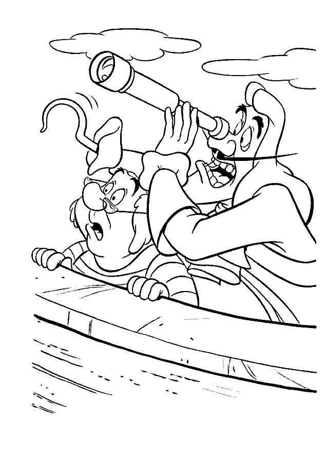 Drawing 14 from Peter Pan coloring page to print and coloring