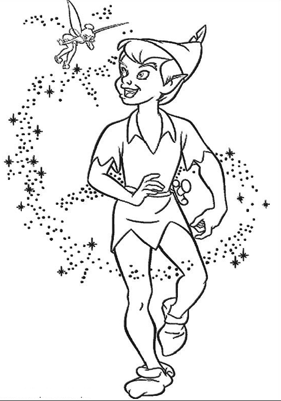 Drawing 24 from Peter Pan coloring page to print and coloring
