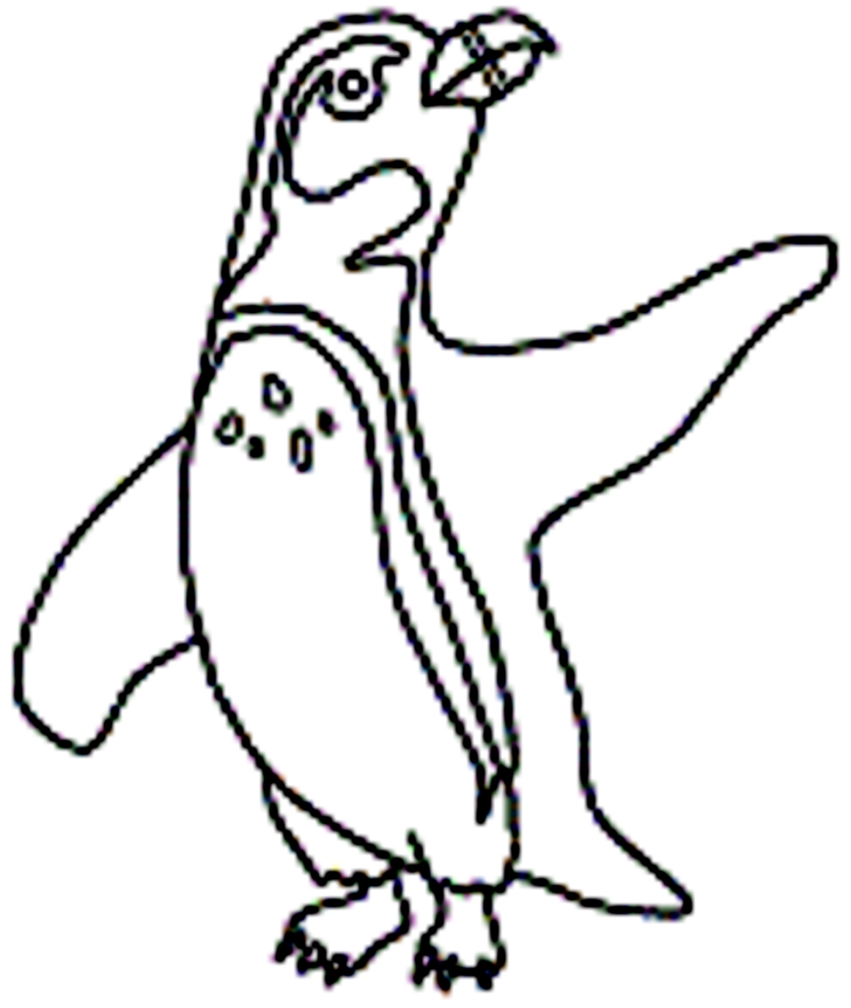 Ausmalbilder  9 von Pinguine zum Drucken und Frben