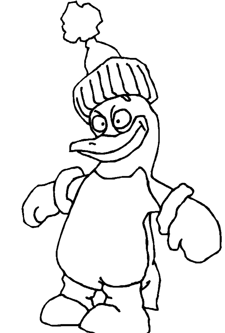 Dibujo 23 de pingüinos para imprimir y colorear