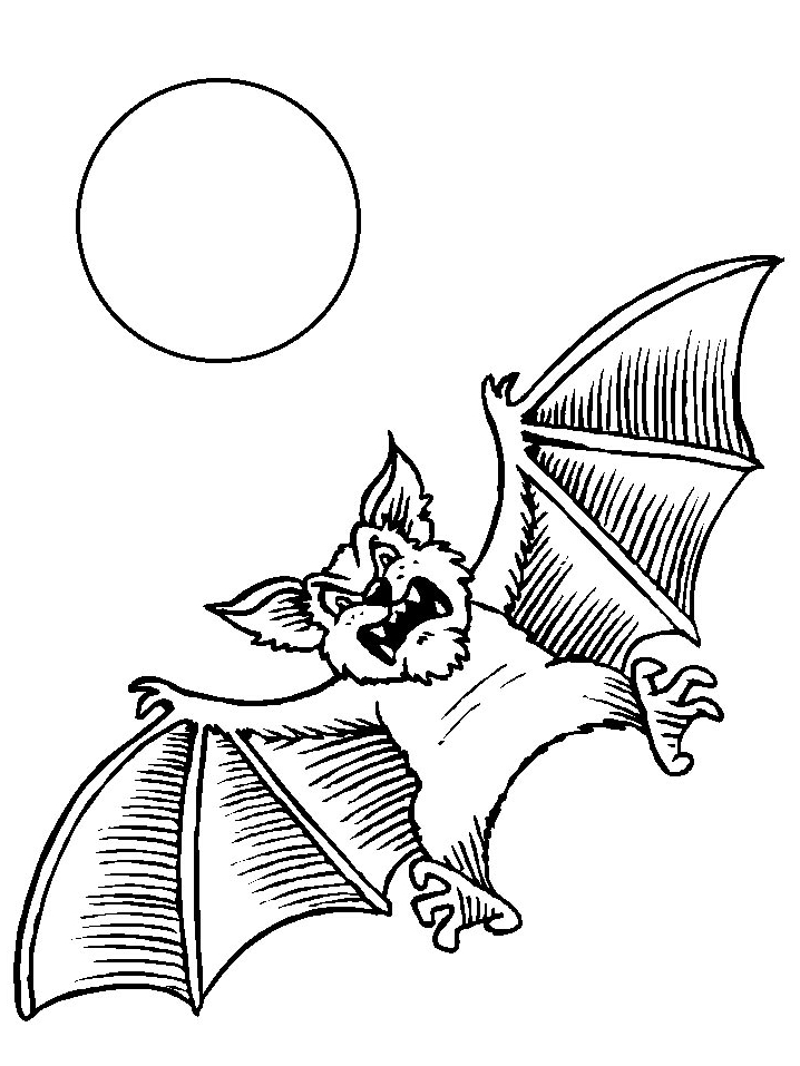 Dibujo 9 murciélagos para colorear
