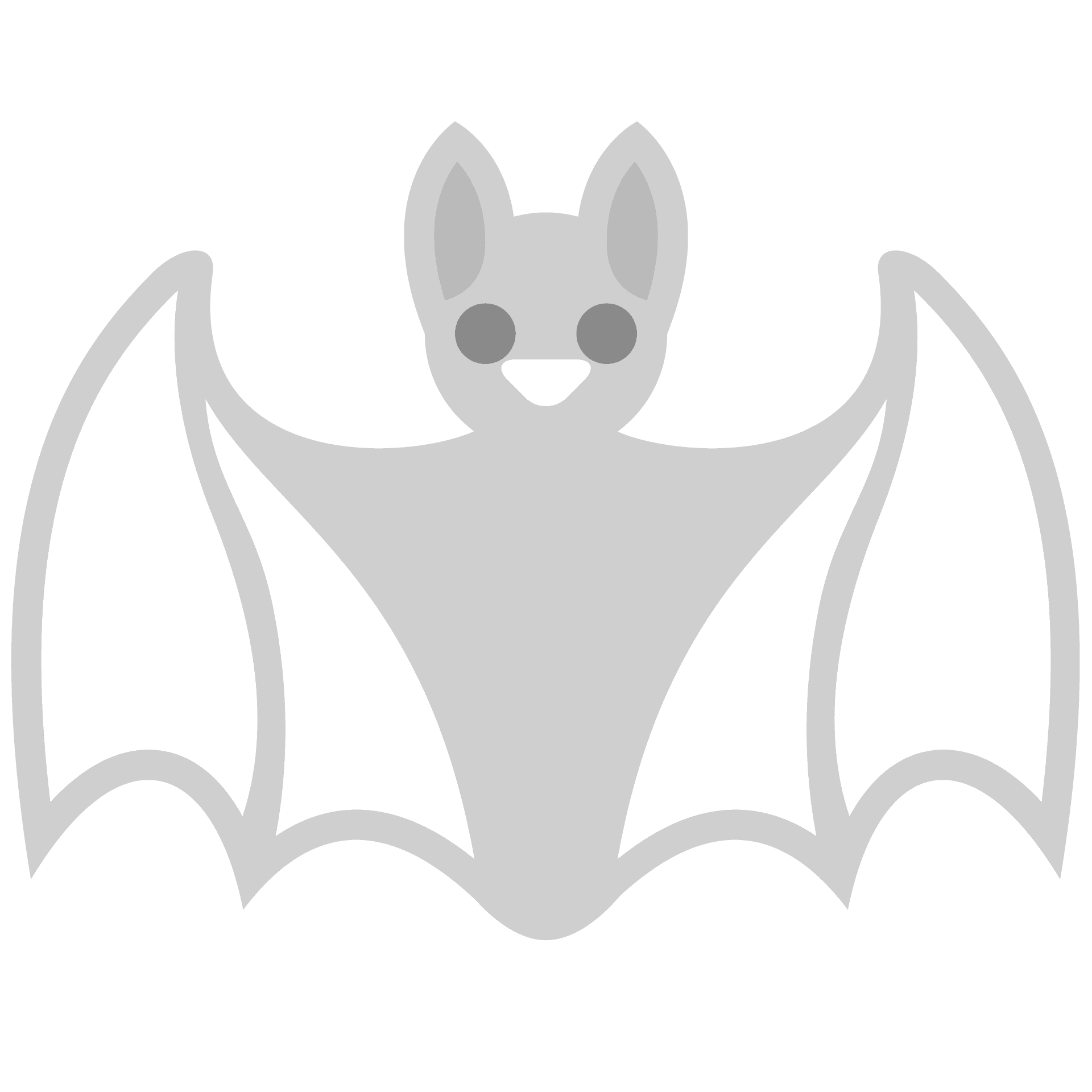 Dibujo para colorear de un murciélago