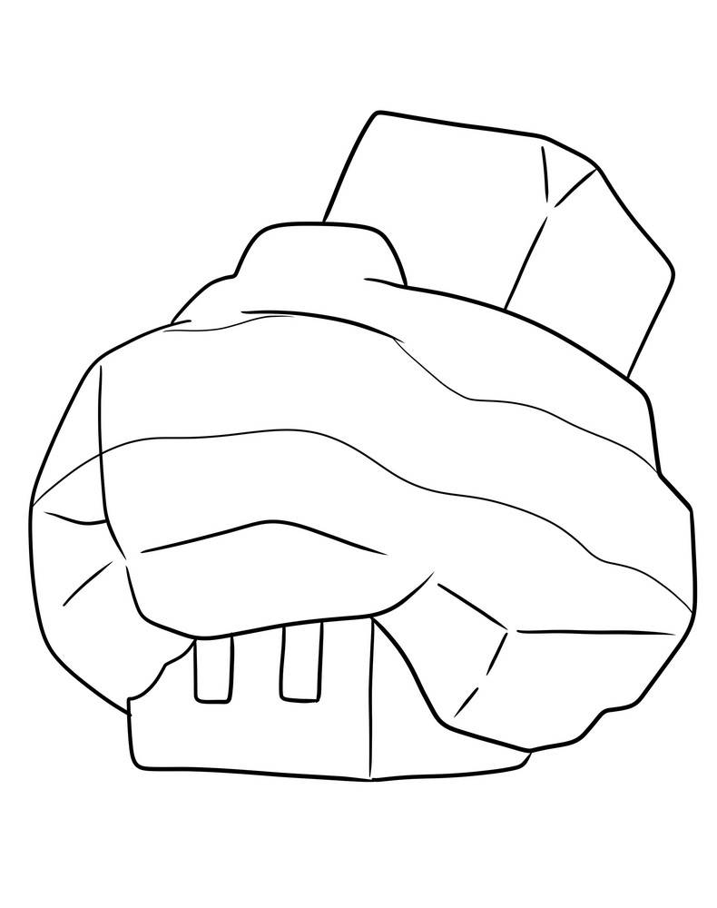 Nacli of the ninth generation Pokémon coloring page to print and color