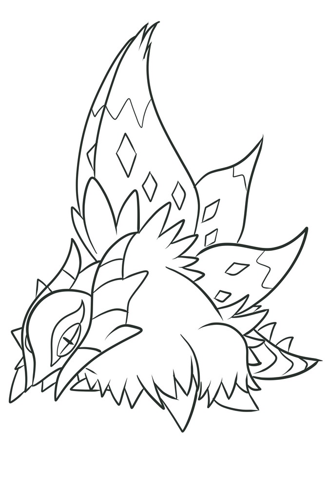 Alirasenti of the ninth generation Pokémon coloring page to print and color