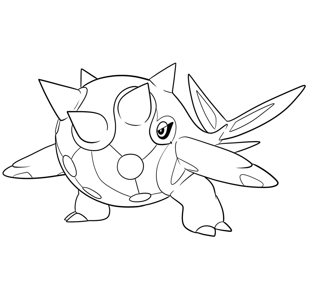 Dibujo de Cetitan de Pokémon de la novena generación para imprimir y colorear