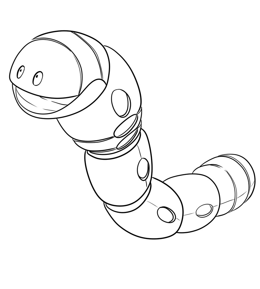 Desenho de Orthworm de Pokmon de nona gerao para imprimir e colorir