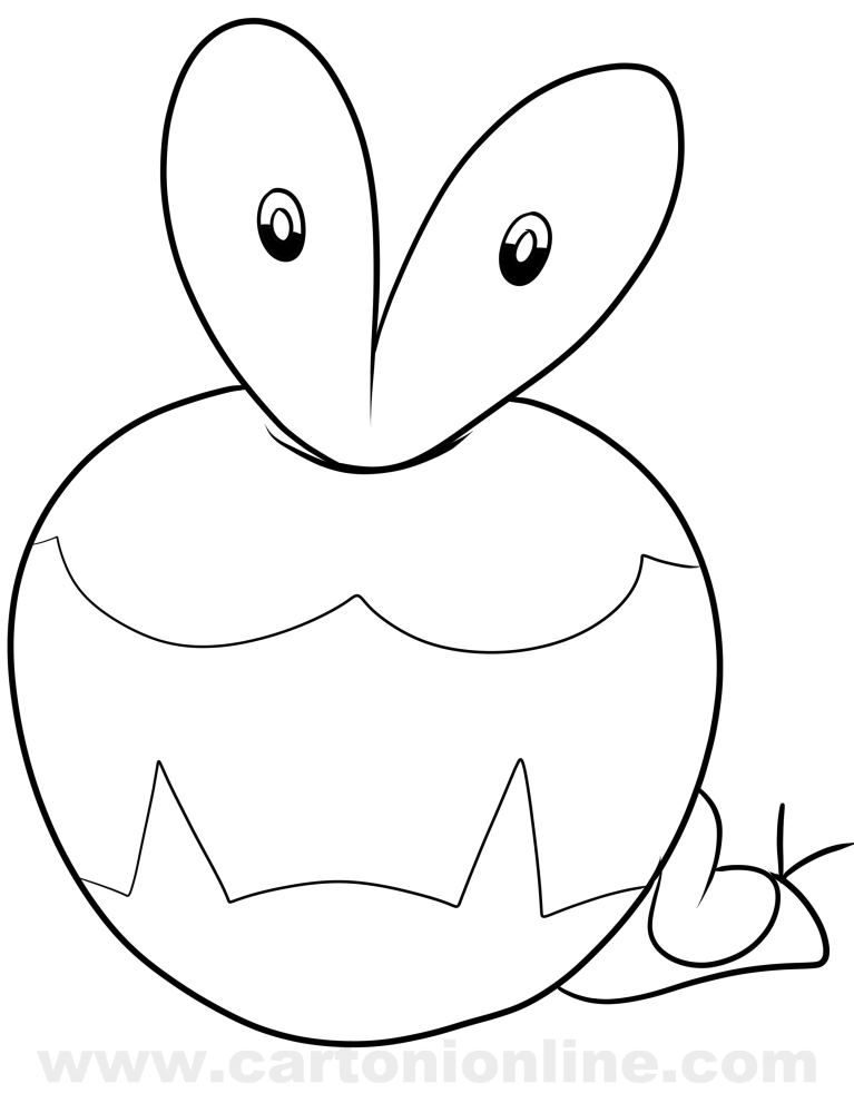 Applin from Pokmon coloring page to print and coloring