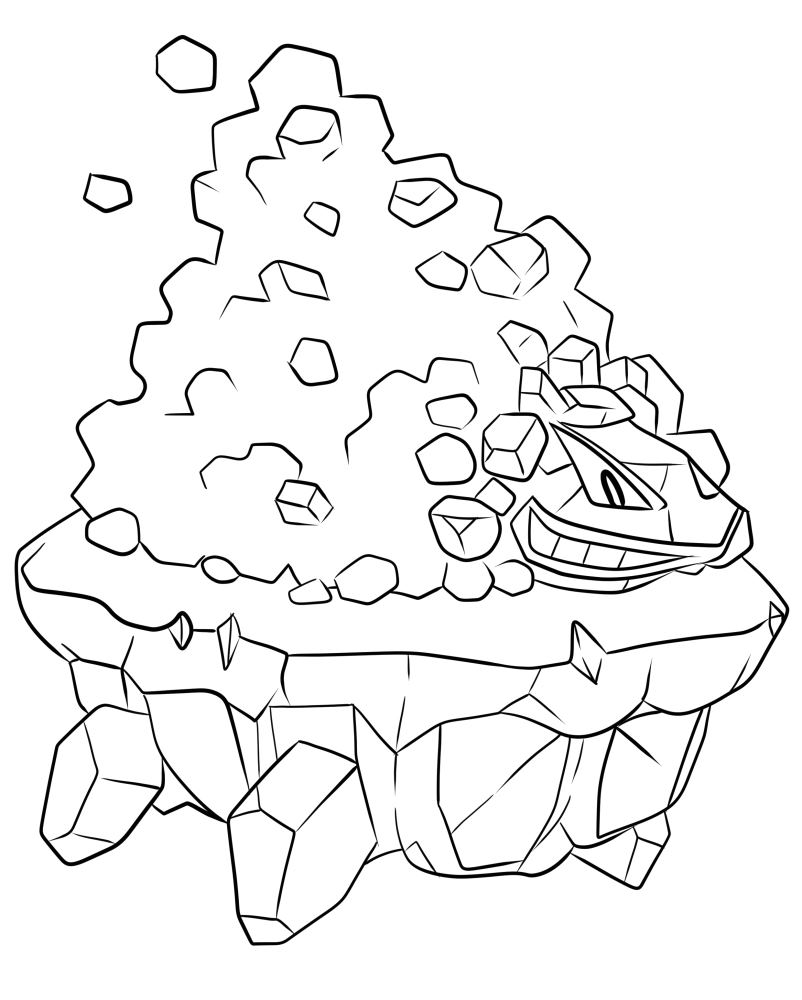 Carkol from Pokmon coloring pages to print and coloring