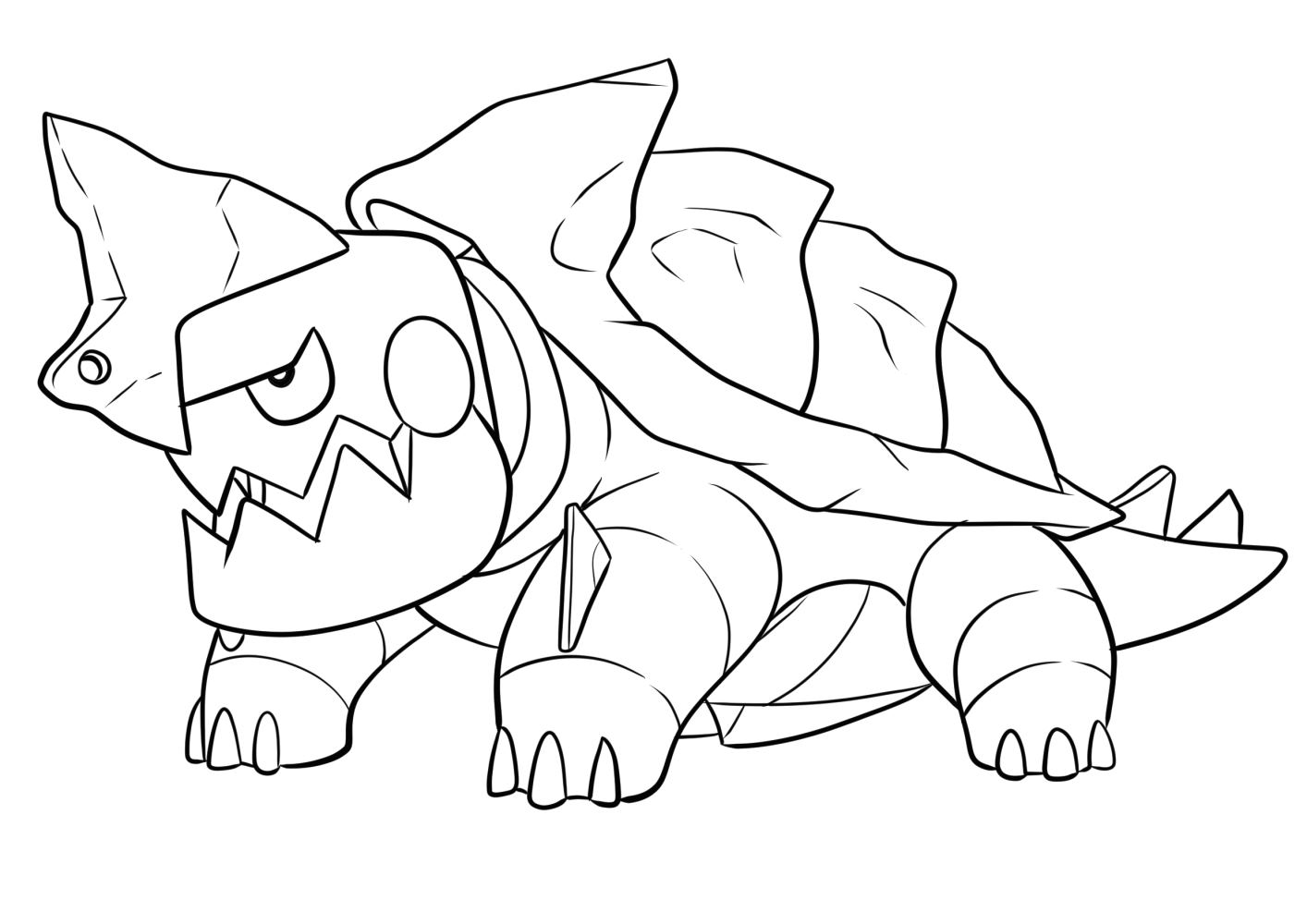 Drednaw from Pokmon coloring page to print and coloring