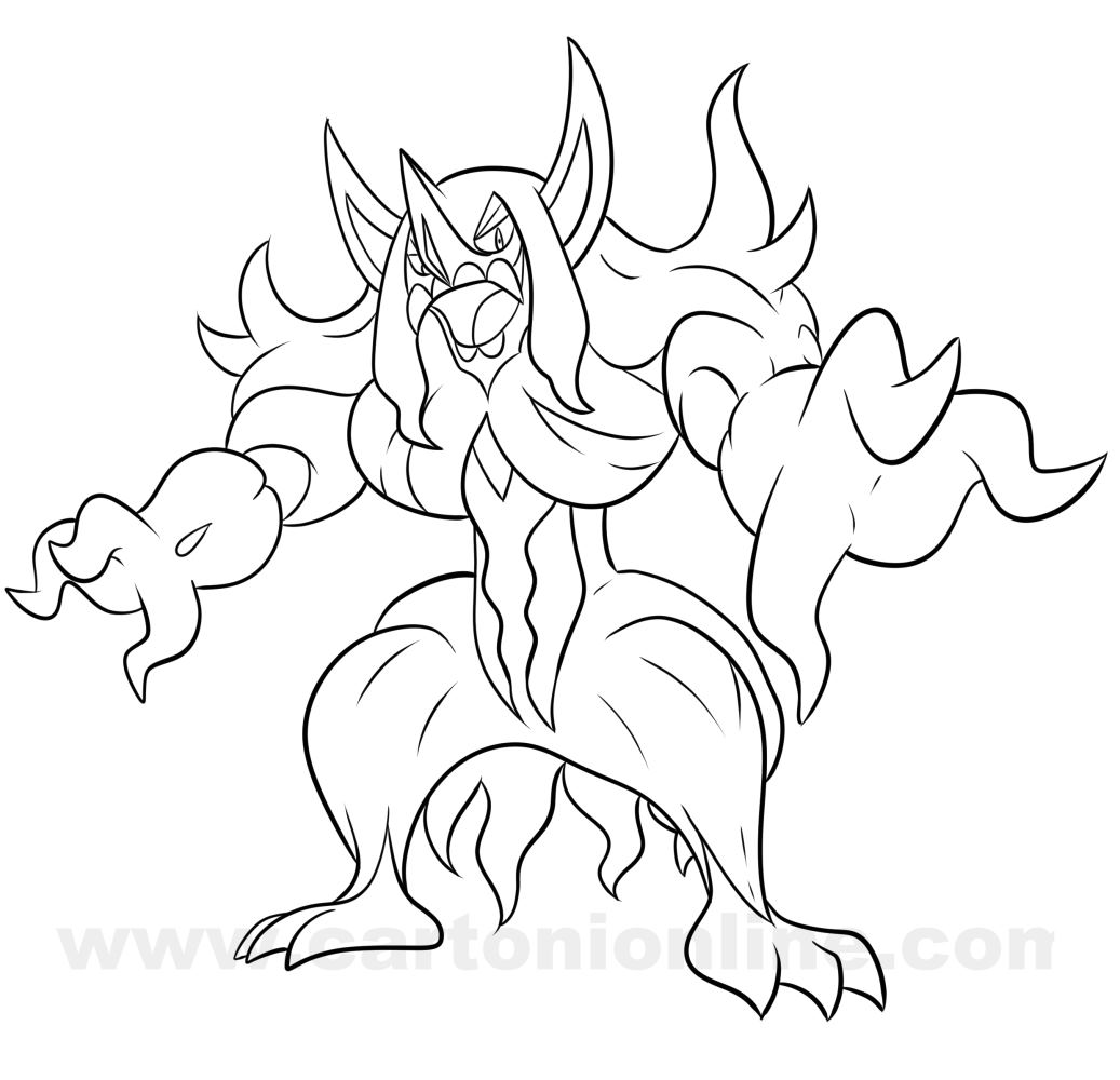 Grimmsnarl from Pokmon coloring pages to print and coloring
