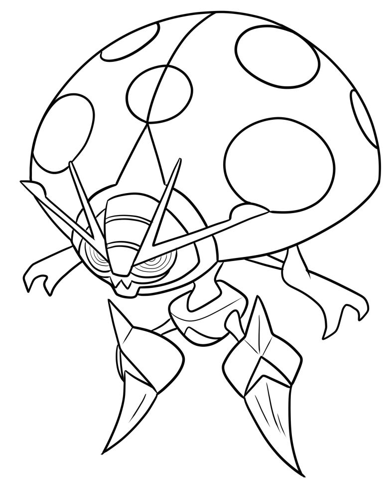 Orbeetle from Pokmon coloring page to print and coloring