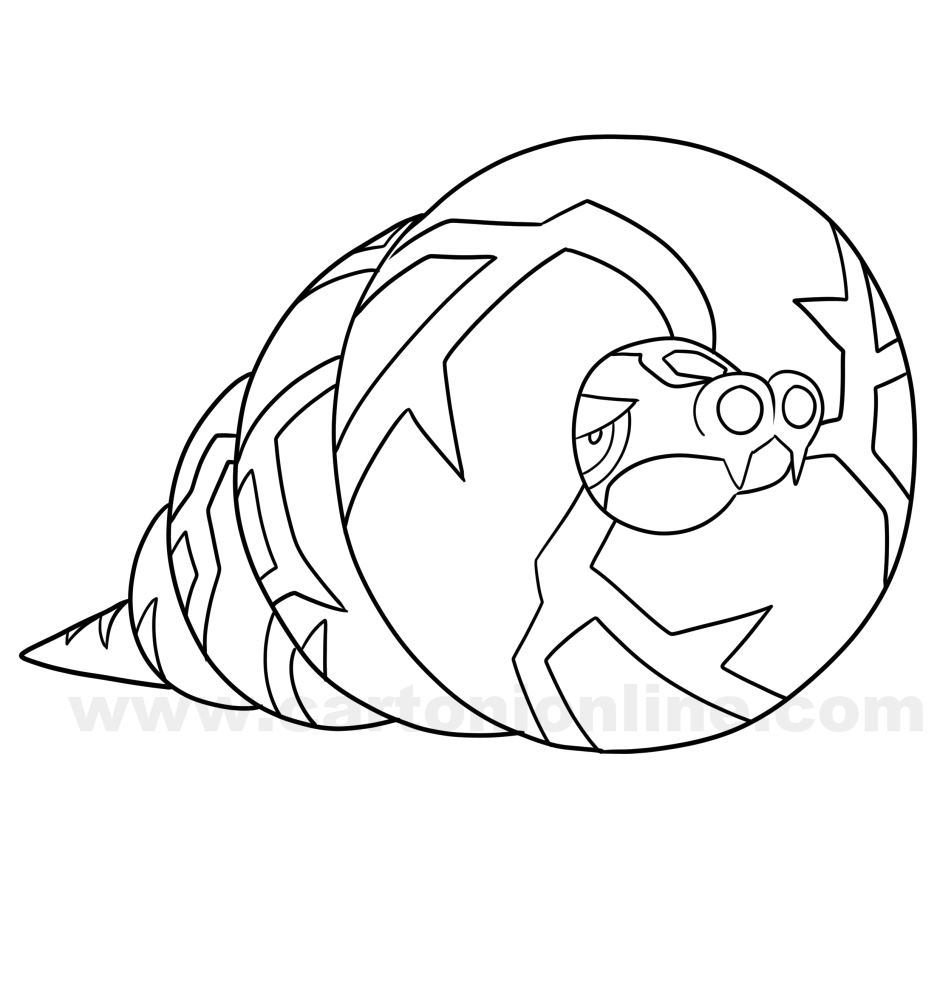 Dibujo de Pokémon Sandaconda para imprimir y colorear