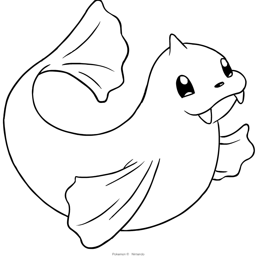 Dewgong from Pokemon coloring page to print and coloring