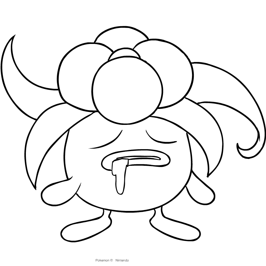 Gloom from Pokemon coloring page to print and coloring